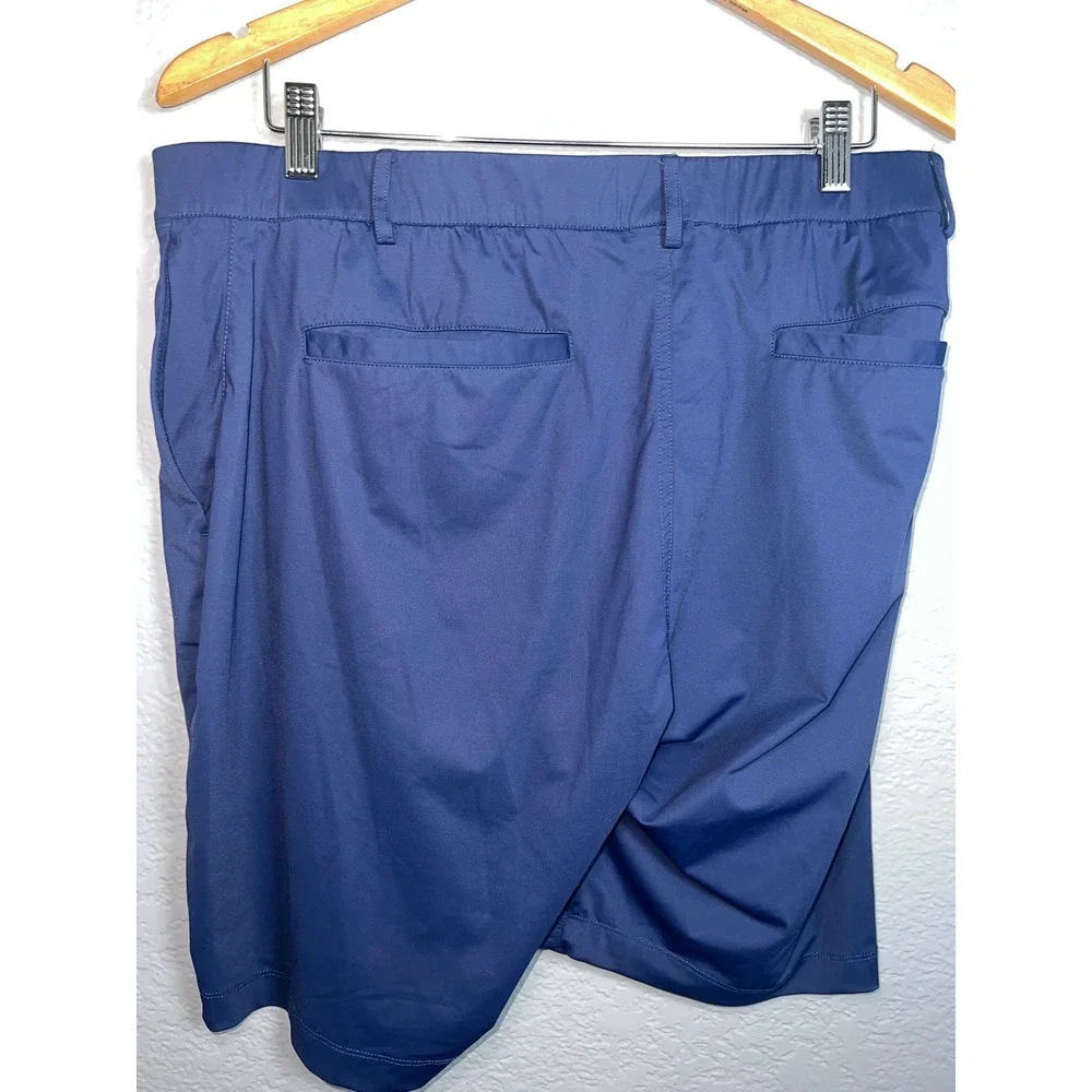 Redvanly Athletic Golf Shorts Mens XL Blue Performance 4-Way Stretch Preppy